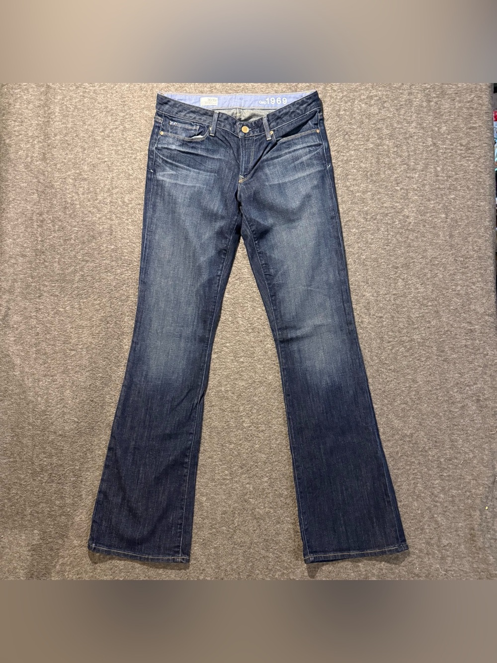 Gap 1969 Sexy Boot Jeans Womens 30/10L Tall Blue (fit 32x34.5) Stretch Low Rise